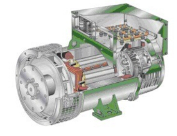 永安坝街道发电机内部结构图